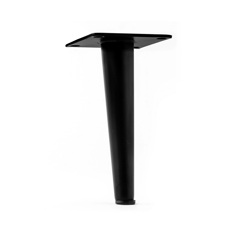 Cheap Price Vintage Steel Matt Black Tapered Furniture Table Cabinet Sofa Leg Feet