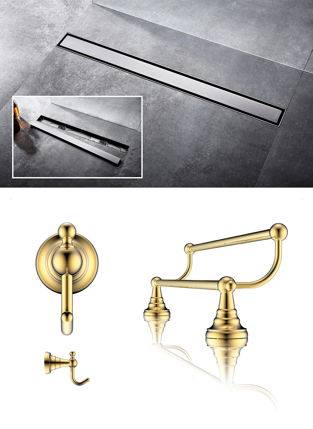 Top Sale Sanitary Ware Hotel Hardware Floor Drain Bathroom Accessories